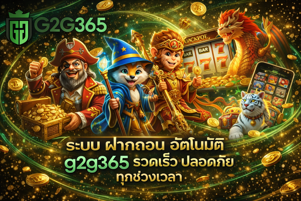 g2g365 ระบบฝาก-ถอน อัตโนมัติ รวดเร็ว